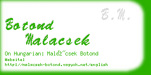 botond malacsek business card